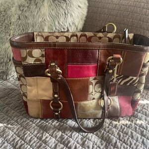 Coach Patchwork Tote Bag - Multicolor